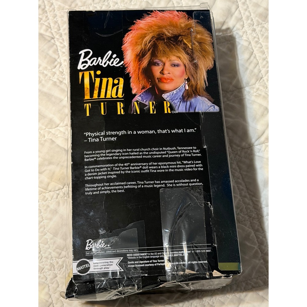Barbie Signature Tina Turner Doll Adult OS Blue Black Rock Star Rare - Picture 6 of 16